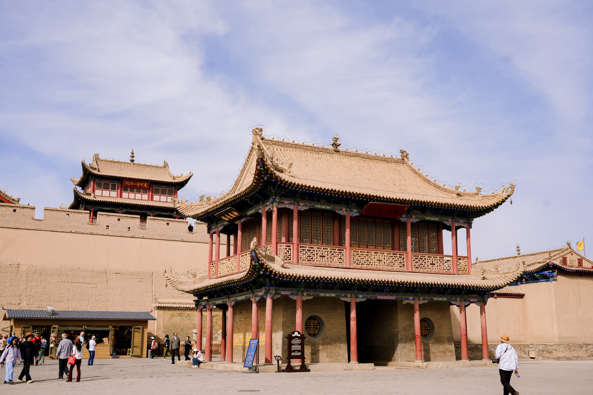 L'ingresso della fortezza di Jiayuguan
