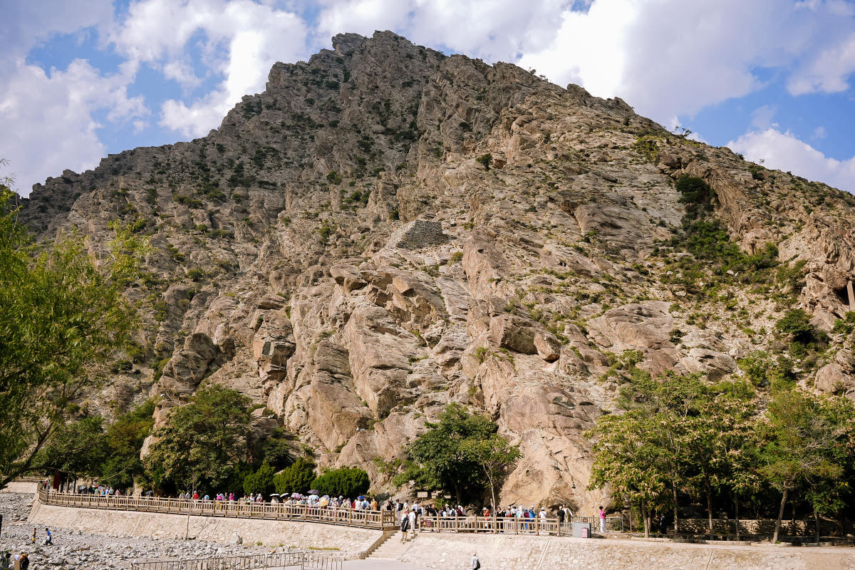 La montagna di Helankou dove si trovano le incisioni rupestri