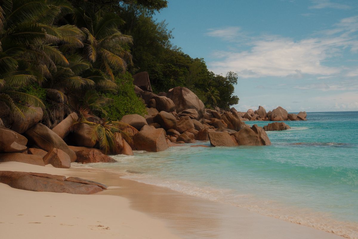 Cosa fare alle Seychelles oltre la spiaggia: trekking, coco de mer e tartarughe giganti 2 Massi di granito e mare turchese ad Anse Source d'Argent, La Digue